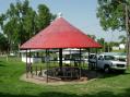 The Field Day gazebo shack. 