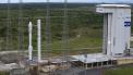 The new Vega rocket awaiting lift-off in Kourou, French Guiana.