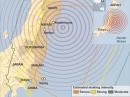 This map shows Japan and the areas affected by the 8.9 earthquake that struck the island nation at 2:46 PM (JST) on Friday, March 11. [Map courtesy of the US Geological Survey]